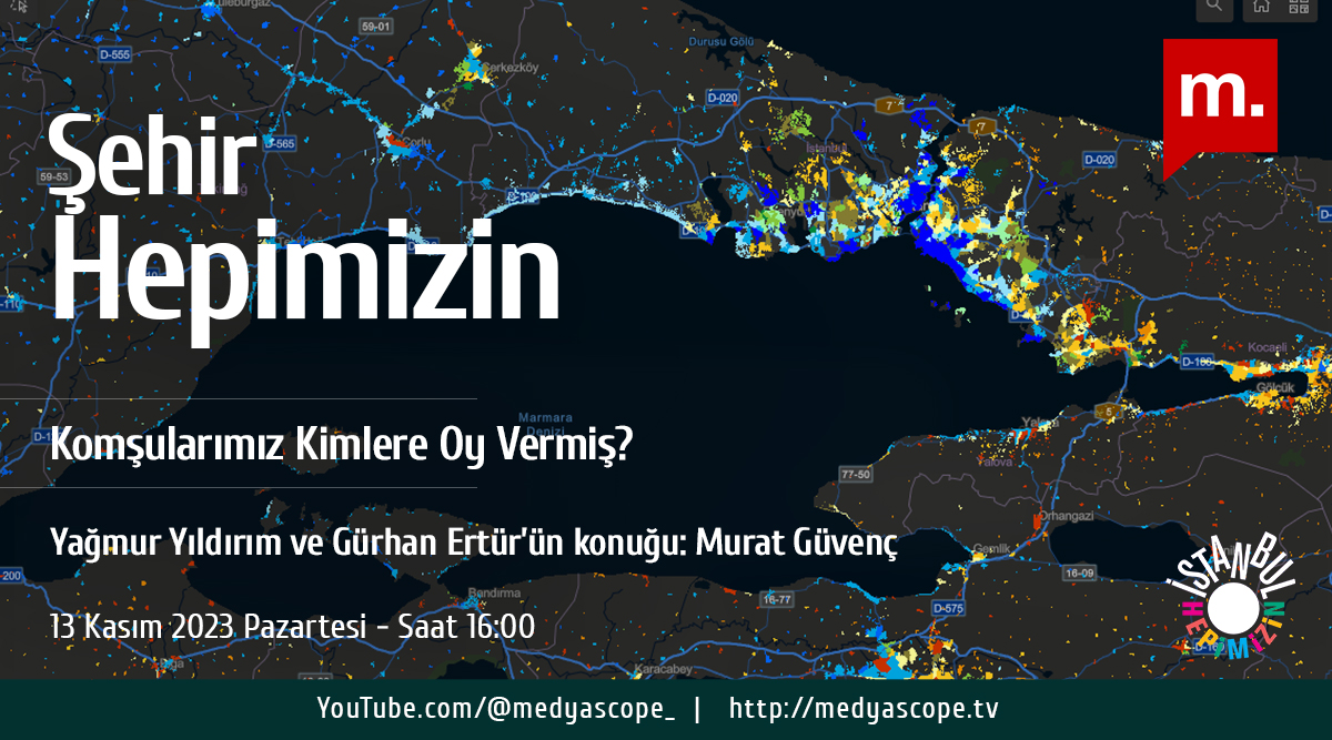 Bölümümüz öğretim üyesi ve İstanbul Çalışmaları Merkezi Direktörü Prof. Dr. Murat Güvenç, yeni nesil bir dijital seçim atlası olan “Marmara Bölgesi’nde Seçmen Eğilimleri” haritasını <a href="/medyascope/">Medyascope</a>'taki Şehir Hepimizin programında anlattı.

İzlemek için👉 youtu.be/aqNHxfdgmC4