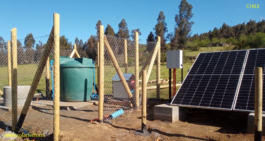 Solartech 'one is worth two' Solar Pumping Inverter Helps Chilean farmers and herdsmen Solve Water Supply Difficulties. #oneworthtwo #solarpump #solarwatersupplysystem #Chile #Temuco