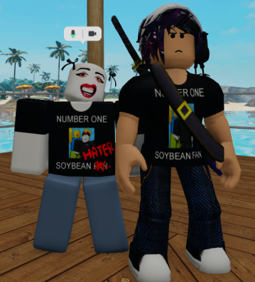 ohsoybean's tweet photo. My sister and i called on roblox #robloxconnect https://t.co/6FM2k1ZANn
