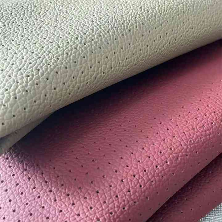 itextend's tweet image. Introducing our best-selling 1.2mm Frosted Punch PVC Leather, the perfect solution for all your car upholstery and sofa needs. Made from h...ime of 10-15 days. Trust the SMILE brand for top-notch quality and reliability. Upgrade your interiors with our premium PVC leather today!