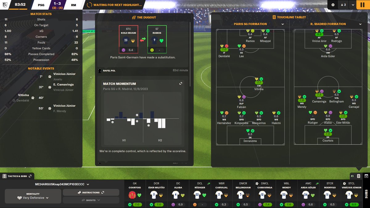 AR07channel's tweet photo. My first match in this competition, won by luck, By aggregate (2-4), thank you sir @FMChampSeries https://t.co/DCIfmlkcu0