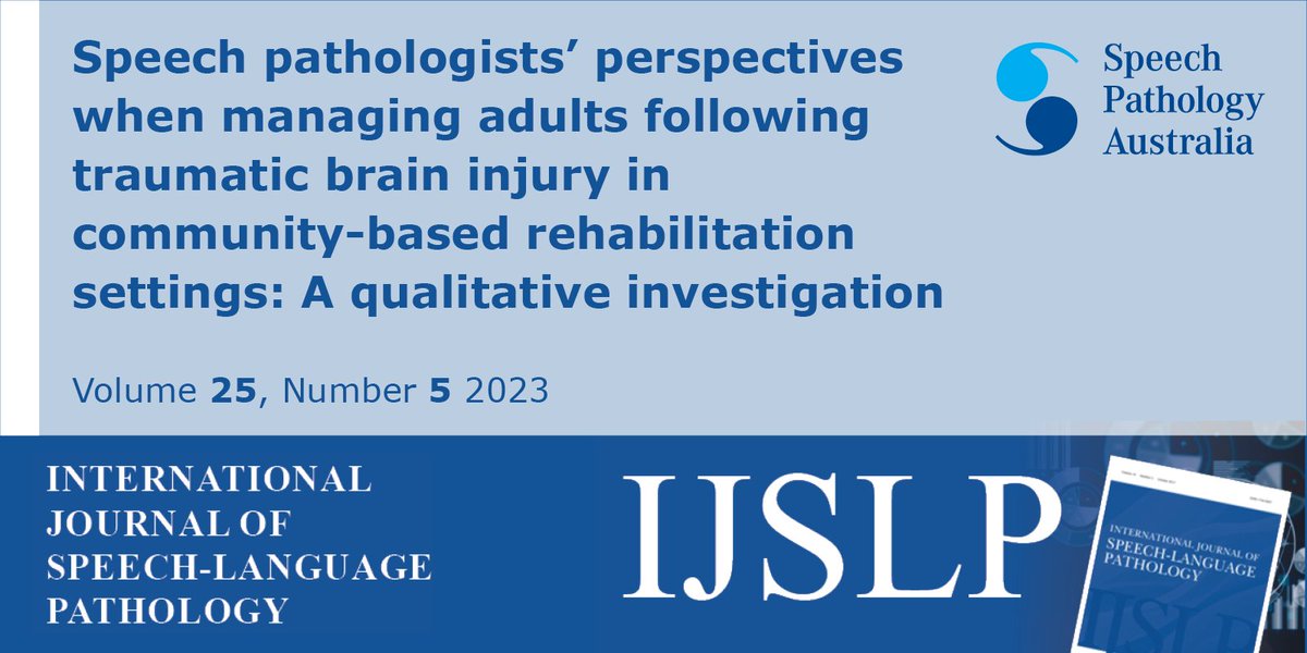 International Journal of Speech-Language Pathology (@ijslp) on Twitter photo Our final paper for Vol25, Issue 5 of <a href="/IJSLP/">International Journal of Speech-Language Pathology</a> is by <a href="/CrystalKellySP/">Crystal Kelly</a>, <a href="/Petrea_SP/">Petrea Cornwell PhD (she/her)</a>, <a href="/anna_m_copley/">Dr Anna M Copley</a> & <a href="/rhewetson1/">Ronelle Hewetson</a> Check it out #slpeeps👇👇👇 tandfonline.com/doi/full/10.10… Our final paper for Vol25, Issue 5 of <a href="/IJSLP/">International Journal of Speech-Language Pathology</a> is by <a href="/CrystalKellySP/">Crystal Kelly</a>, <a href="/Petrea_SP/">Petrea Cornwell PhD (she/her)</a>, <a href="/anna_m_copley/">Dr Anna M Copley</a> & <a href="/rhewetson1/">Ronelle Hewetson</a> Check it out #slpeeps👇👇👇 tandfonline.com/doi/full/10.10…