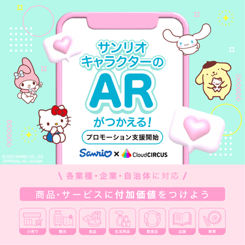 COCO_ARGO's tweet photo. クラウドサーカスは��ンリオと契約し、サンリオのキャラクターを活用したライセンシー向けコンテンツに対し、クラウドサーカスのAR技術・活用ノウハウおよびコンサルティング支援の提供を開始します!
#AR #サンリオ #クラウドサーカス #COCOAR #LESSAR #IZANAI
https://t.co/uGbliHKnzD https://t.co/q7HHkyQmVo