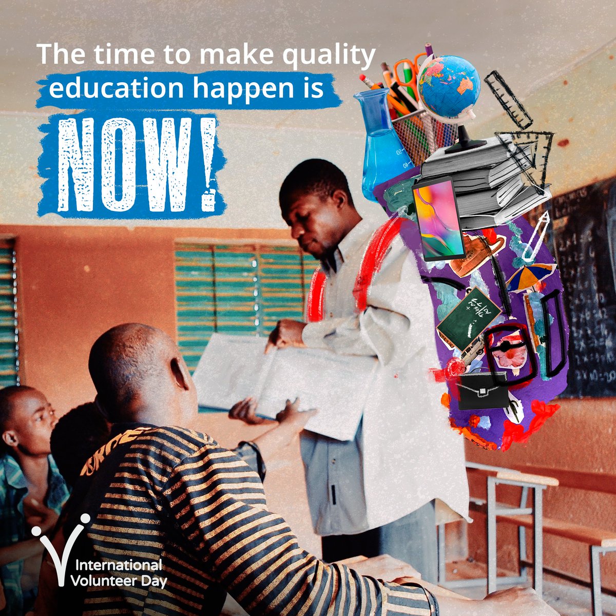 UNVMozambique's tweet photo. The true knowledge flourishes in the world, so it should not be confined within four walls.
In this #IVD2023, let's celebrate by sharing wisdom with those around us and using ICTs as a bridge to spread the wealth of learning.
#IVD2023 #SharedKnowledge
#UNVMozambique https://t.co/RB3igoMjhw