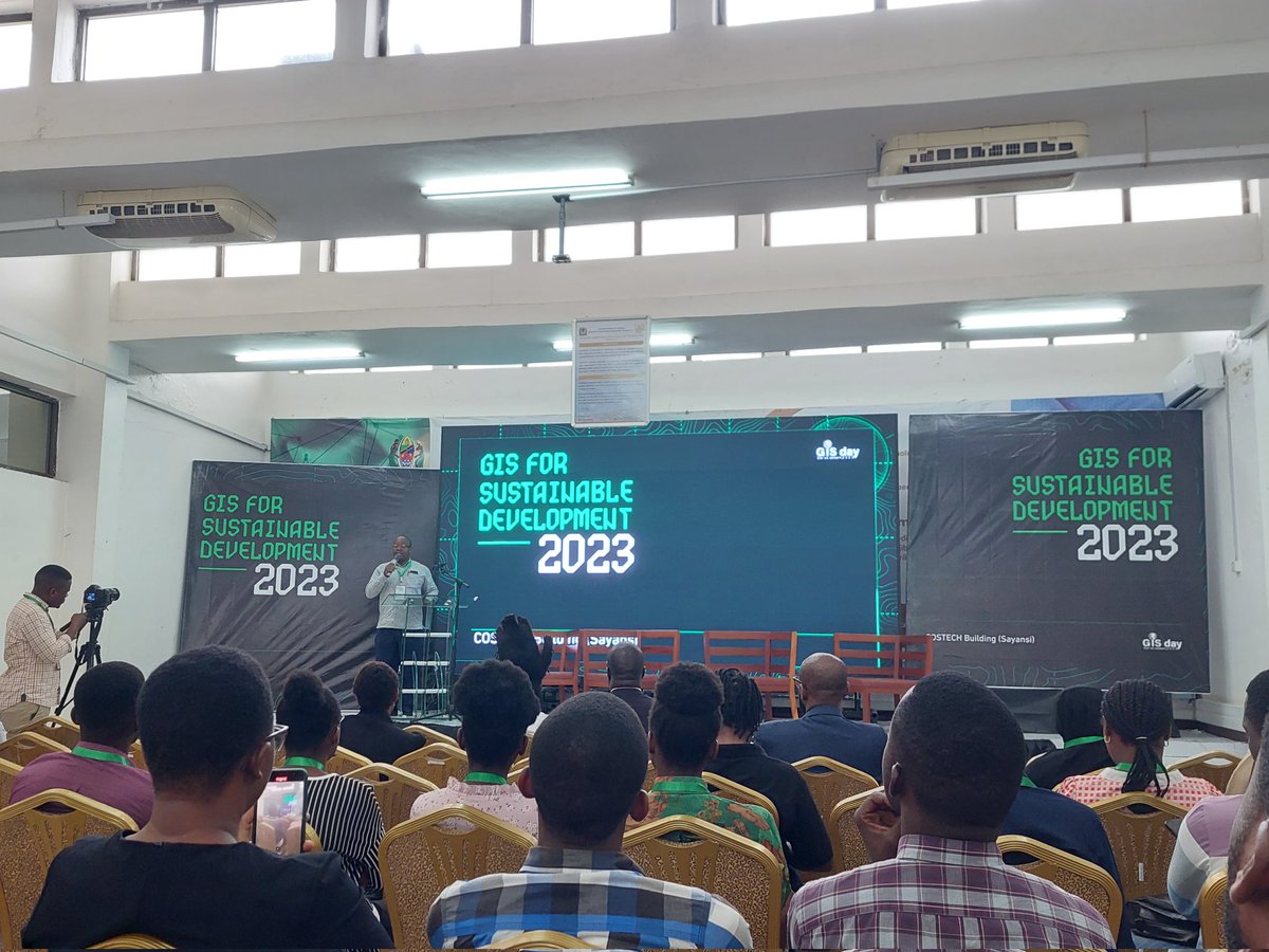 Kicking of #GISday2023 in Tanzania🥳. I look forward to learning new developments of GIS in Tanzania!

#GIS #GISday #GISchat #geospatial