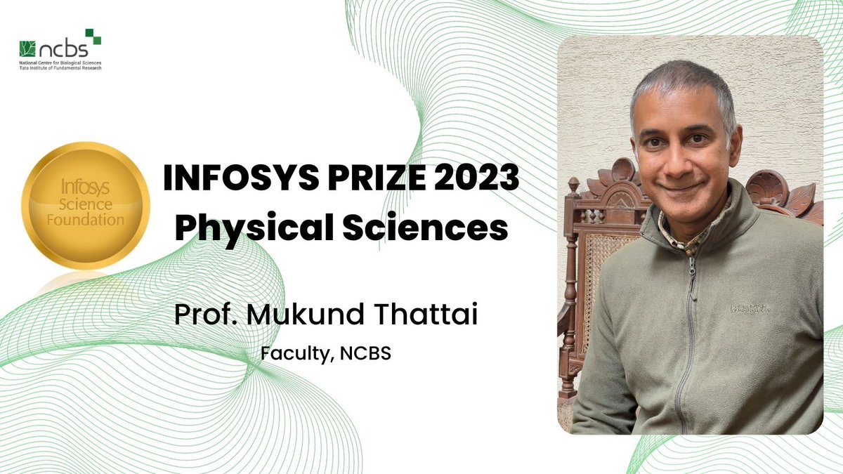 National Centre for Biological Sciences (@ncbs_bangalore) on Twitter photo He calls himself an ‘accidental biologist’! And now he has won the Infosys prize in the Physical Sciences, 2023. Congratulations @thattai !
<a href="/NCBStheory/">Living Machines-NCBS</a> <a href="/InfosysPrize/">Infosys Prize</a> He calls himself an ‘accidental biologist’! And now he has won the Infosys prize in the Physical Sciences, 2023. Congratulations @thattai !
<a href="/NCBStheory/">Living Machines-NCBS</a> <a href="/InfosysPrize/">Infosys Prize</a>