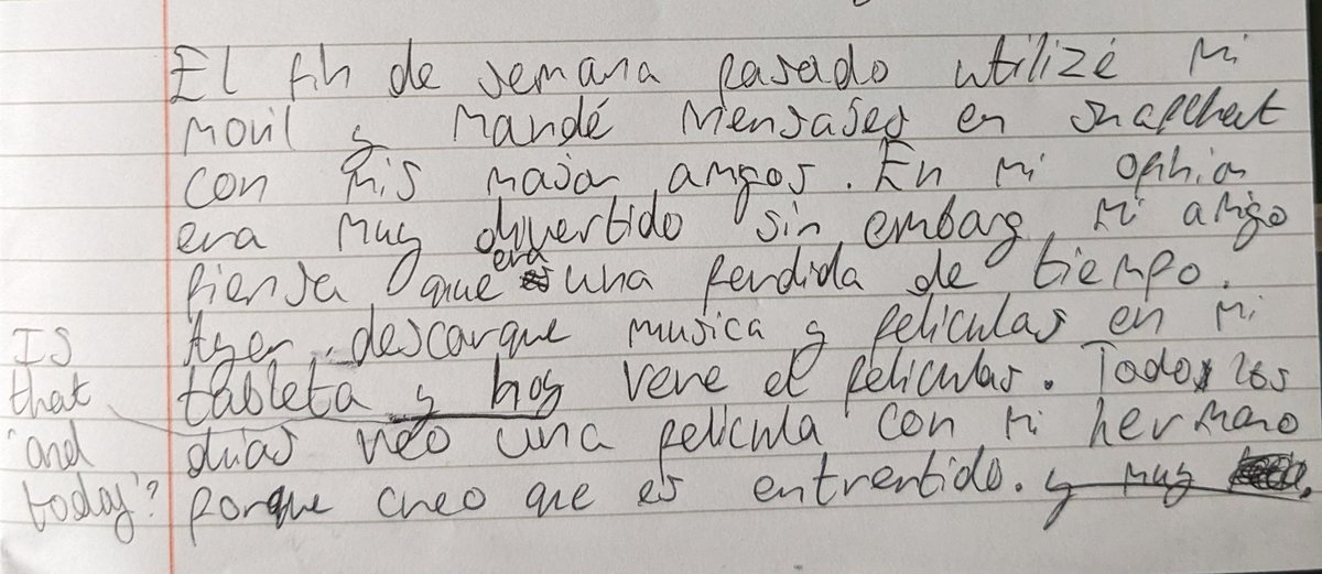 Year 9 pupils are making such fabulous progress this year! Just a selection of what they've achieved (without support),following a first attempt at an extended piece, including three tenses and complex structures. So proud! <a href="/bassalegmfl/">Modern Foreign Languages</a> <a href="/HeadteacherBas1/">Headteacher@BassalegSchool</a> <a href="/MrJFord/">Mr J Ford</a> <a href="/gianfrancocont9/">Dr Gianfranco Conti</a>