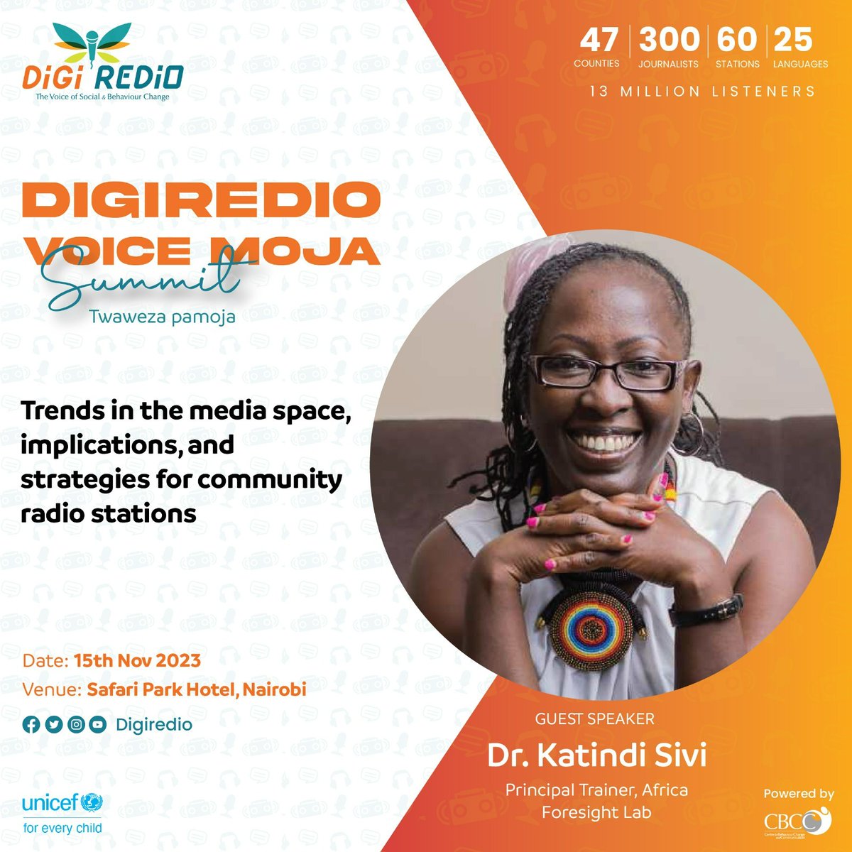 DigiRedio's tweet photo. Have you met our Guest Speakers for the #DigiredioVoiceMoja Summit?

@CBCC_Africa
@WashaNjia
@UNICEFKenya
@MOH_Kenya
@GeoPoll 
@KBCChannel1 https://t.co/eCnMrYKnNj
