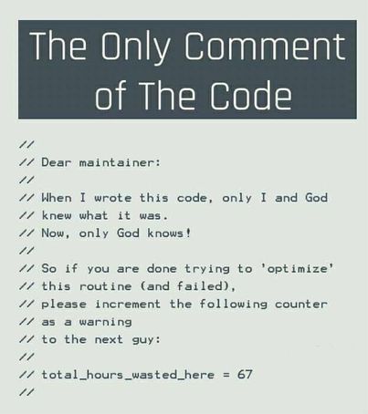 PR0GRAMMERHUM0R's tweet image. theOnlyCommentOfTheCode reddit.com/r/programmerhu…