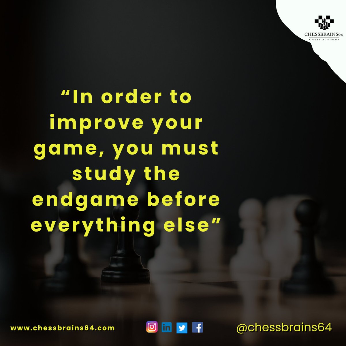 chessbrains64's tweet image. Master the endgame, conquer the board.

#chess #chessstrategy #chesstips #endgame #chessgoals #chessstudyplan #chessimprovement #chesspractice #chessbrains64