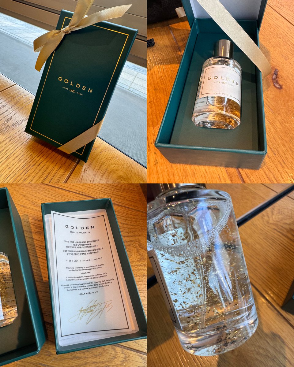 Lovly_mochitwin's tweet photo. The  Gift Jungkook prepared for ARMYs ,attending the  M Countdown Pre-recording today🔥

"GOLDEN Multi Parfum....ONLY FOR ARMY" 

He is the sweetest🥺😭

#JungKook #정국 
#JungKook_GOLDEN 
https://t.co/Bfcefsf26Z https://t.co/mUbuJCuwDg