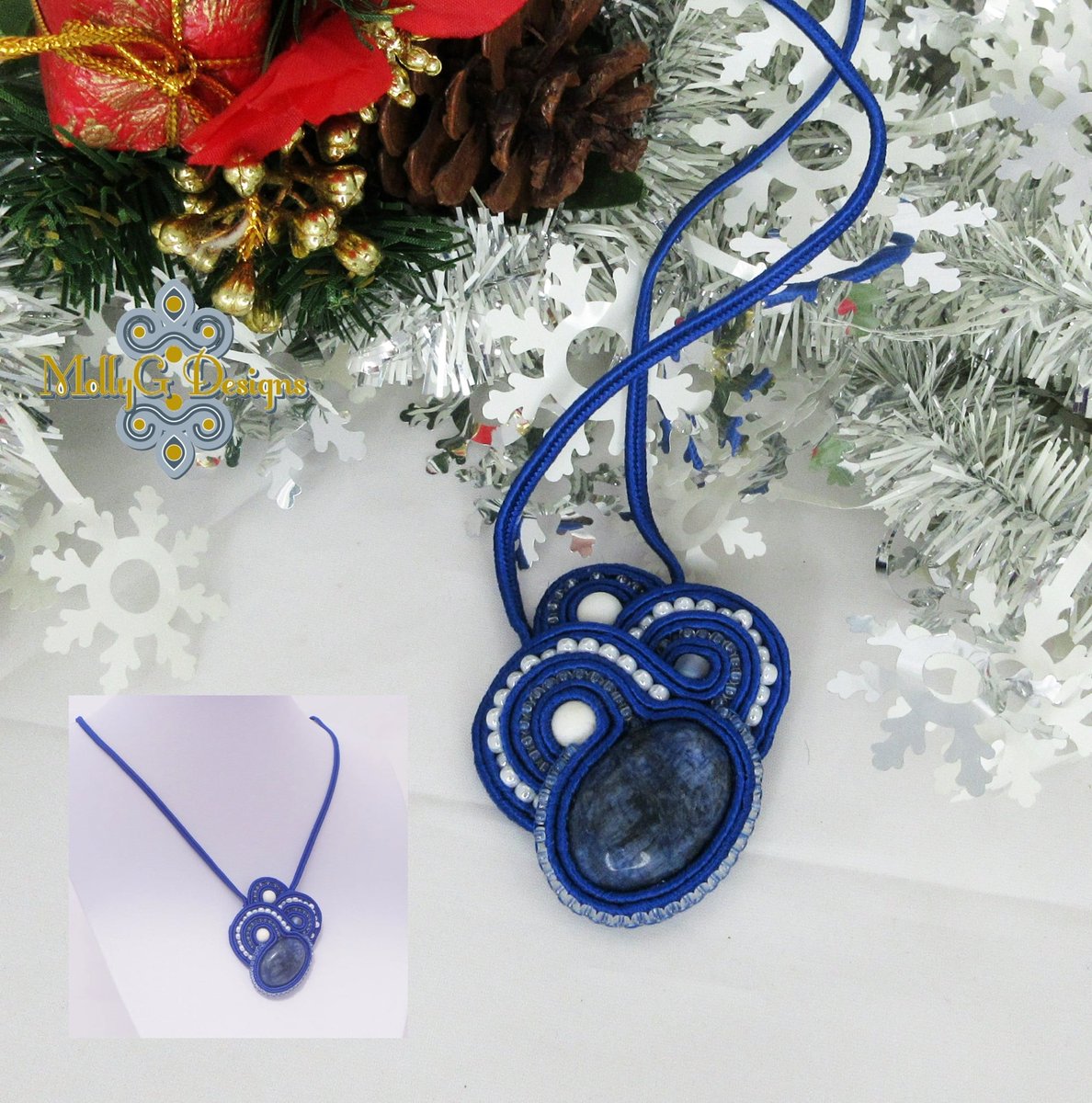 MollyGDesigns's tweet photo. A unique soutache and beaded necklace, Blue Waves.
https://t.co/ym4v3CVkFw
#EarlyBiz #giftsforher #giftideas #MHHSBD https://t.co/G8OBVQma1s