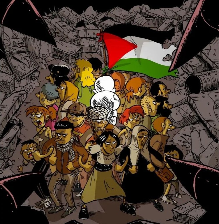 ipatolorente's tweet photo. Zerocalcare ❤️‍🩹 Palestina https://t.co/skNVBMviC8