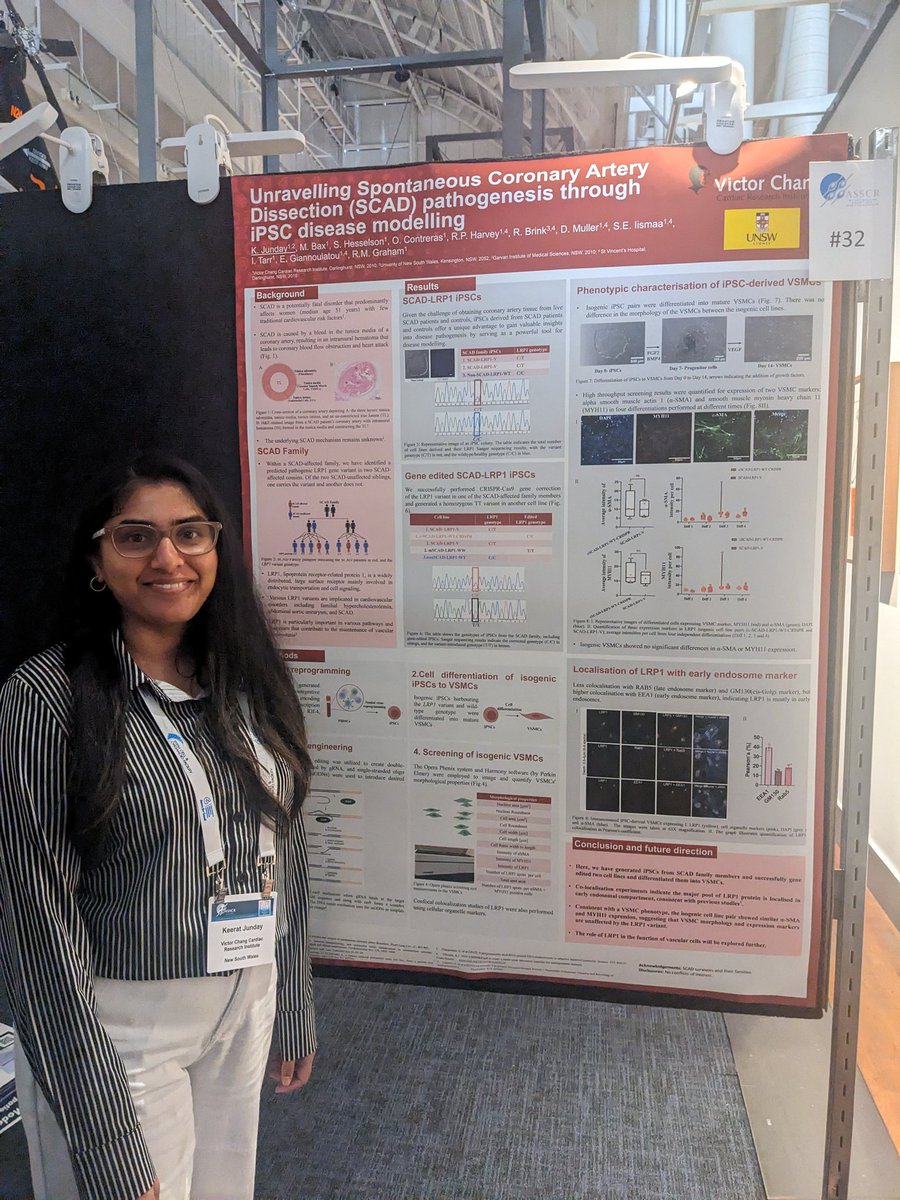 Day 1 of #ASSCR2023 ends with insightful poster presentations and engaging discussions. Grateful for the opportunity to share my work and connect with fellow researchers. Looking forward to more stimulating sessions ahead! 🌱🔬 #StemCellResearch @VictorChangInst