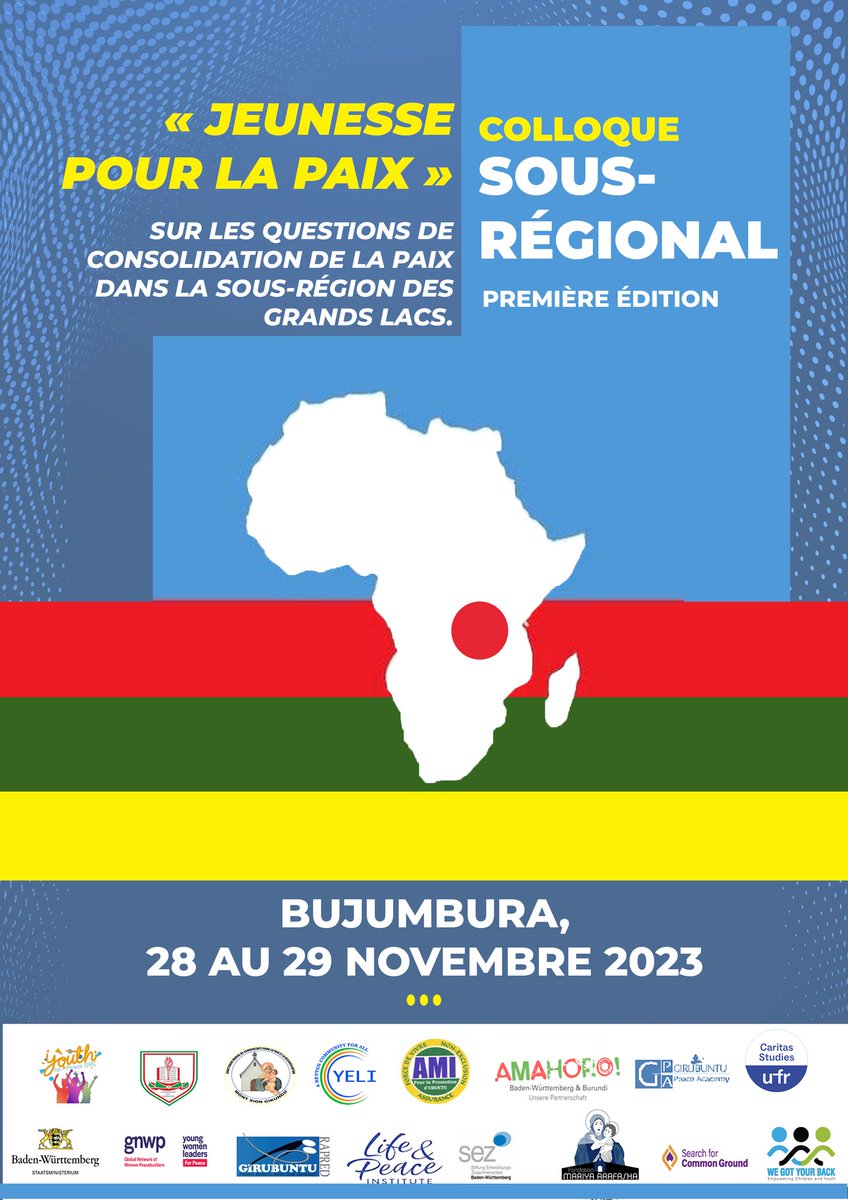 Colloque Jeunesse pour la paix Grands-Lacs tweet media