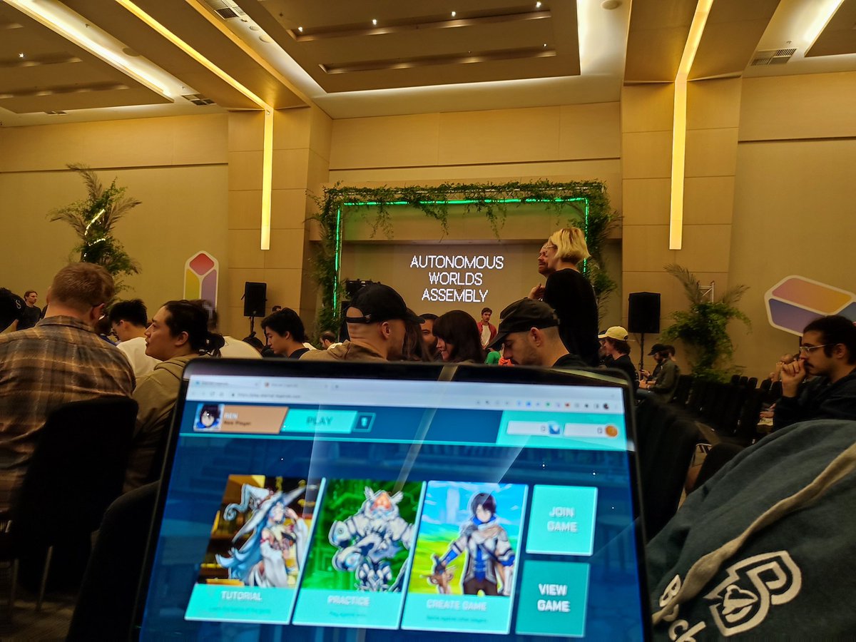 Here at #Devconnect with Eternal Legends. 

#autonomousworlds #FOCG #DevconnectIST