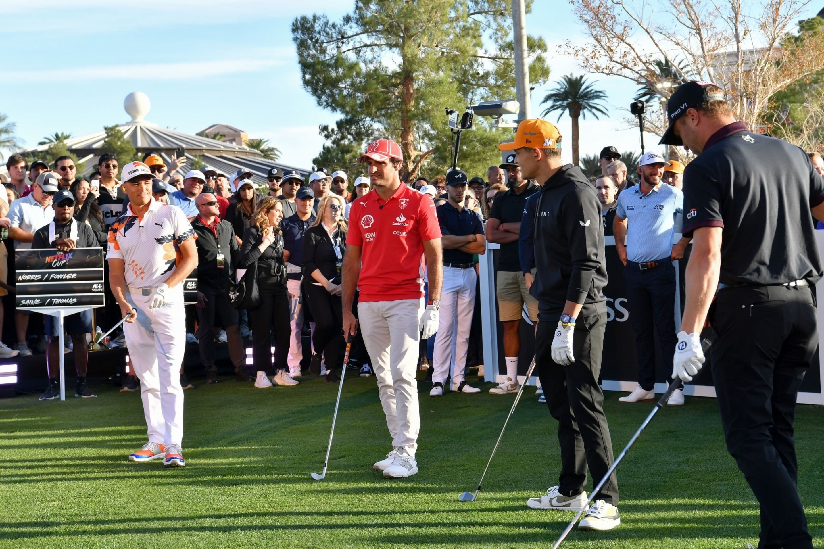 Carlos Sainz and Justin Thomas are first winners of Netflix Cup