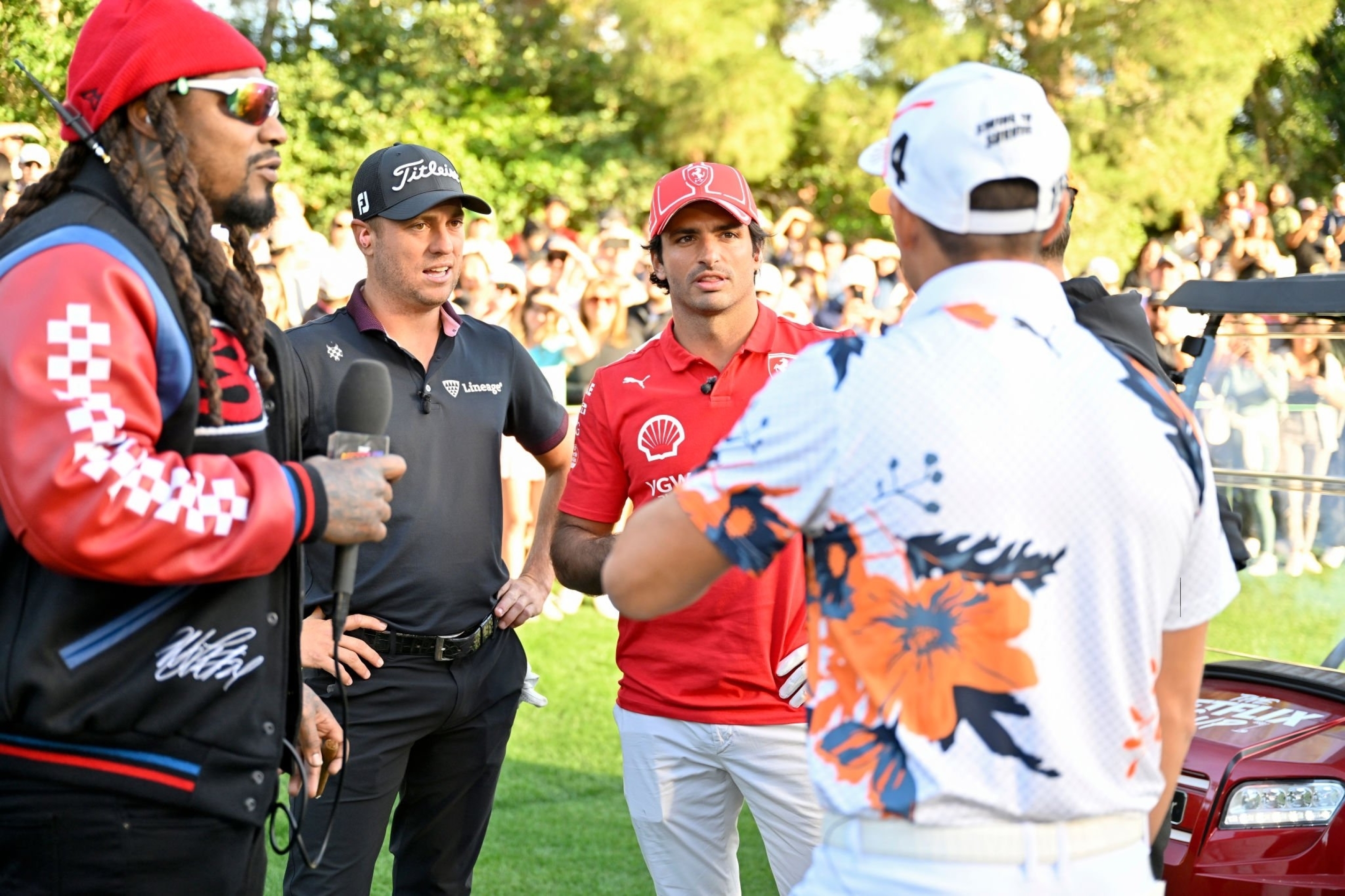 Carlos Sainz and Justin Thomas are first winners of Netflix Cup