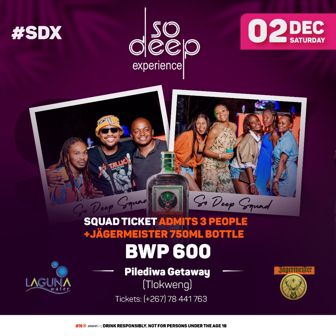 SoDeepBw's tweet image. Show us a picture of yourself at So Deep with this flier and you might be luck . Last one for the year . A re yeng 🗣️