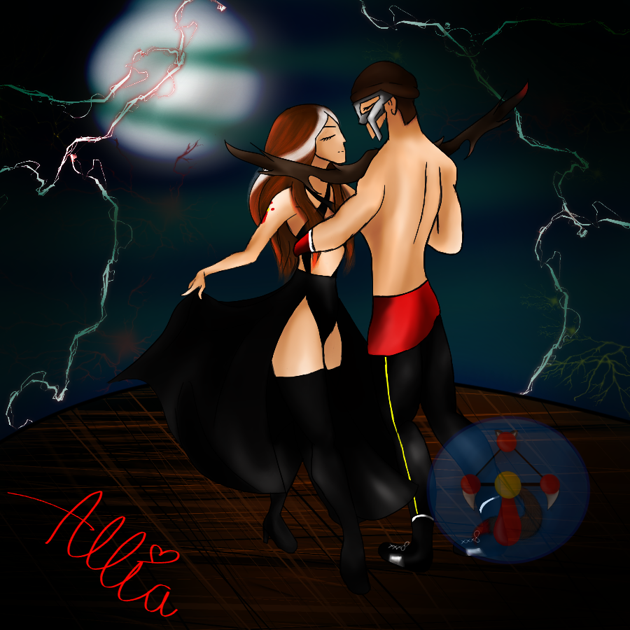 Dance in the moonlight with my love <a href="/skrethicus/">Skrethicus</a> <3
#alliacommissions #wolfvamp #art #envtuber