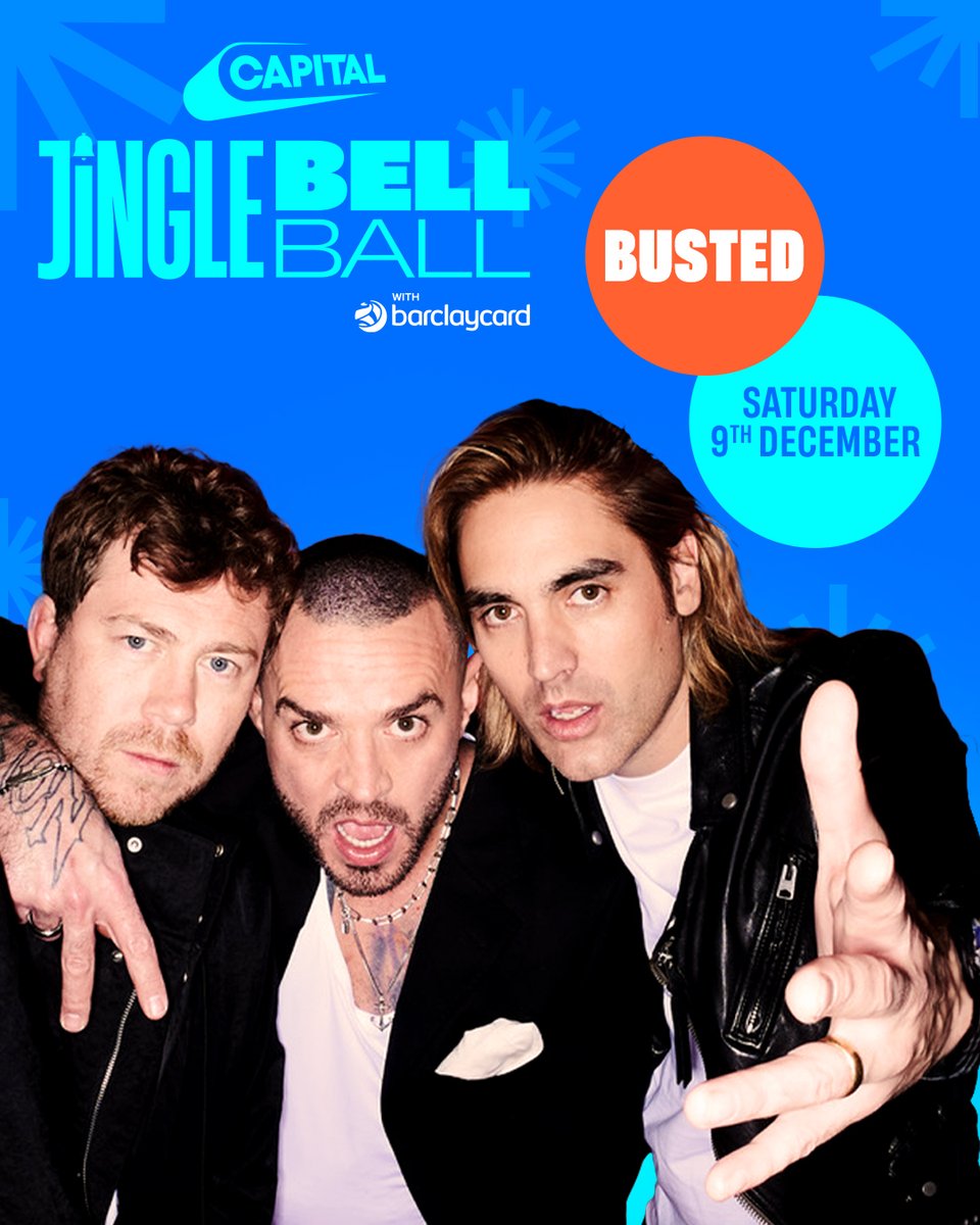 That's what I go to #CapitalJBB for! We are beyond buzzing to see @Busted take to our stage at The O2 🎸