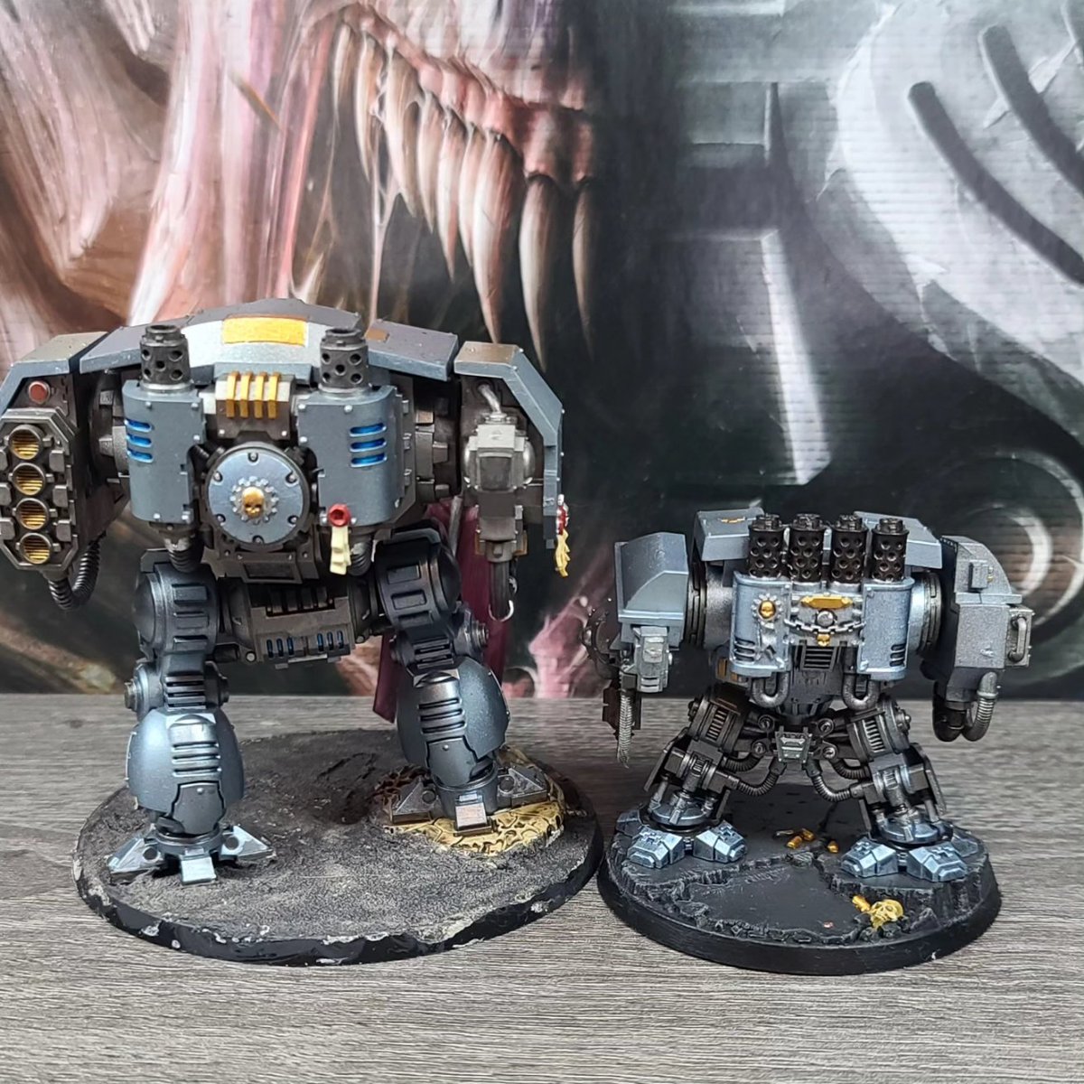 Meh_Miniatures's tweet photo. When its 'Bring your son to work day' but he's twice the size of you.
#warhammer #Warhammer40k #warhammerpainting #warhammercommunity40k #warhammercommunity #warhammermodels #spacemarines #spacemarines40k #warhammervehicles #dreadnought #modelbuilding #airbrushed #citadelpaints https://t.co/UfYm5PXl1q