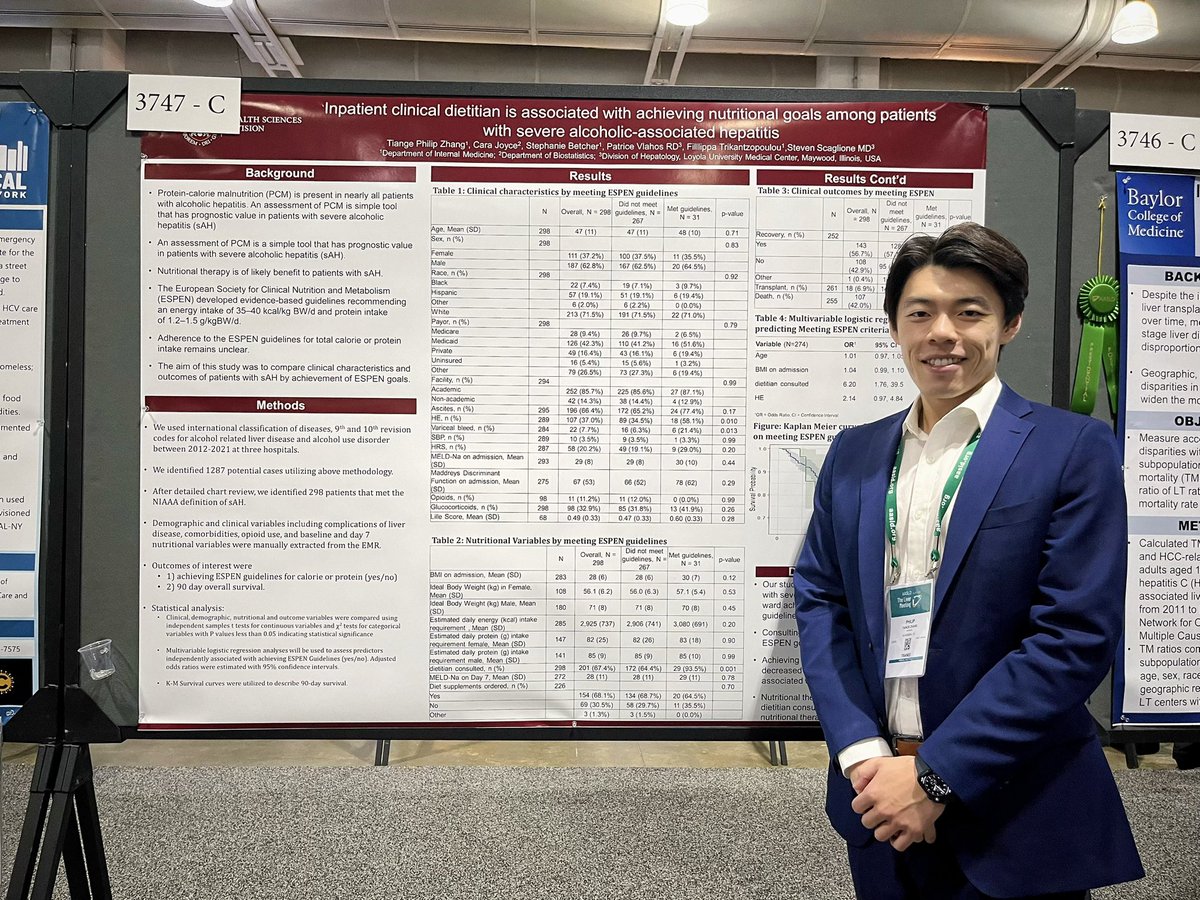 philiptgzhang's tweet photo. Grateful to present our work on #AlcHep at #TLM23 on behalf of Dr. Steven Scaglione and to share an unforgettable trip with all my first year co-fellows @USC_KeckGILiver  

@LoyolaMedDH @AASLDFoundation @AASLDtweets https://t.co/ClFLHksCTG
