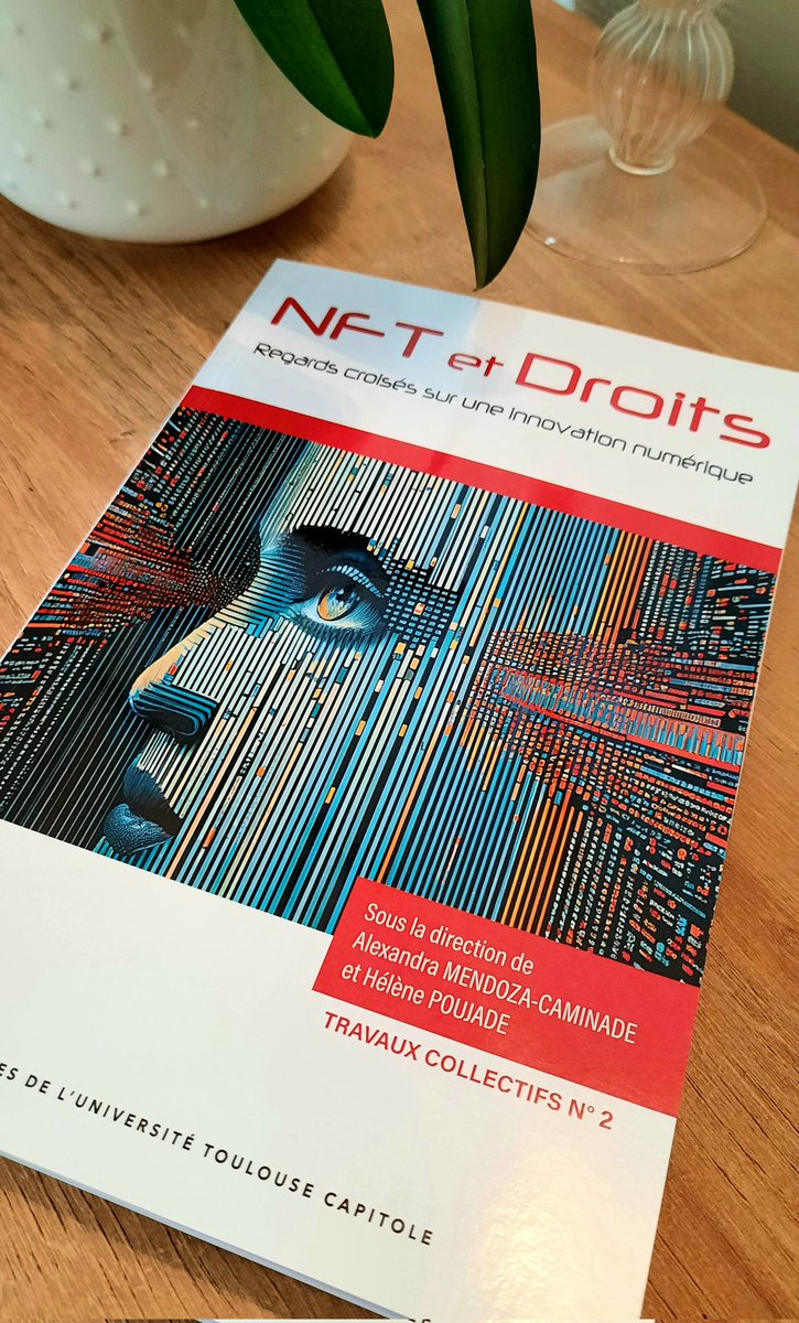 Enfin arrivé, la lecture peut commencer !  "NFT et Droits. Regards croisés sur une innovation numérique."

fnac.com/a18839871/Alex…
