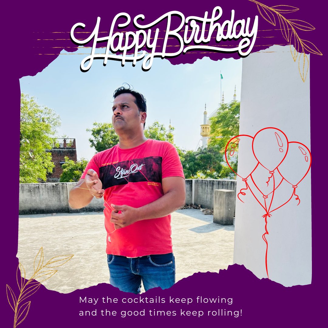 RustamNagarKite's tweet photo. Wishing you a Very Happy Birthday 🎈 @ather4481 🥳
…
…
#happybirthday #happybirthdaytoyou #birthday #birthdaywishes #kite #kitelife #celebration #wishes https://t.co/i0Kf26KlKp
