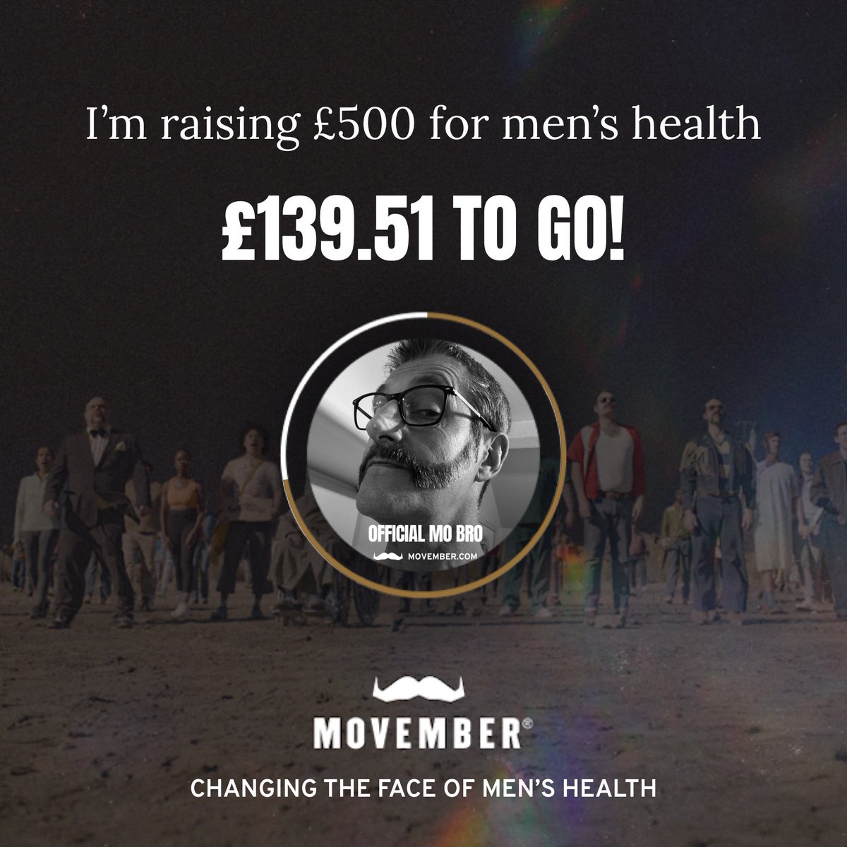 Half way there 🙌 I’ll be having a #Movember focus on suicide prevention during MHFAider delivery today in London. 👌 *still fund raising in the background 💰💵💶 #Savinglives
