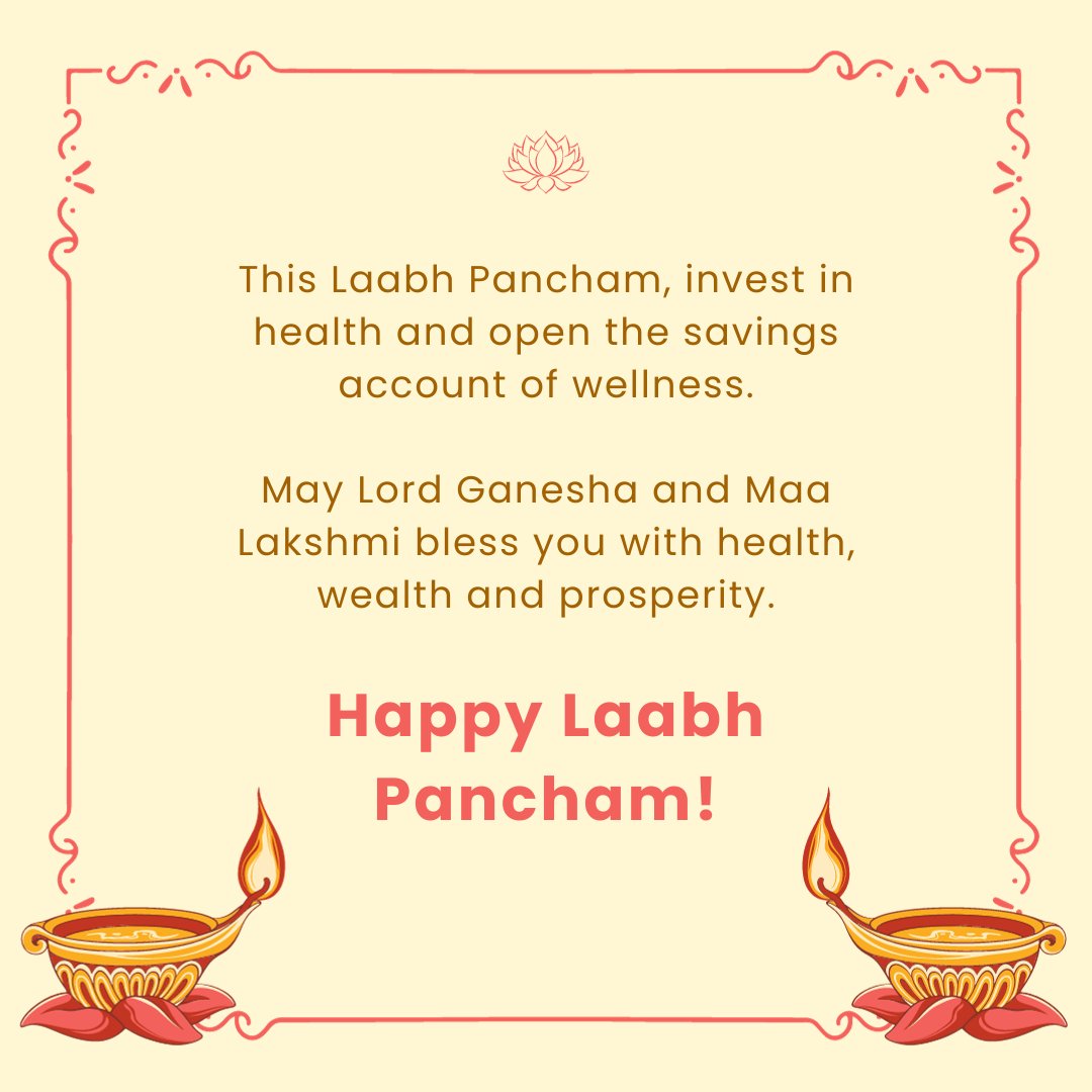 girveda's tweet photo. Laabh translates to benefit.
On this day, praying to Lord Ganesha and Maa Lakshmi brings good luck, wealth and prosperity.
Opening new accounts, investing money, starting new businesses are considered lucky on Laabh Pancham.
.
#Girveda #LaabhPancham https://t.co/Qzw2IcU9vU