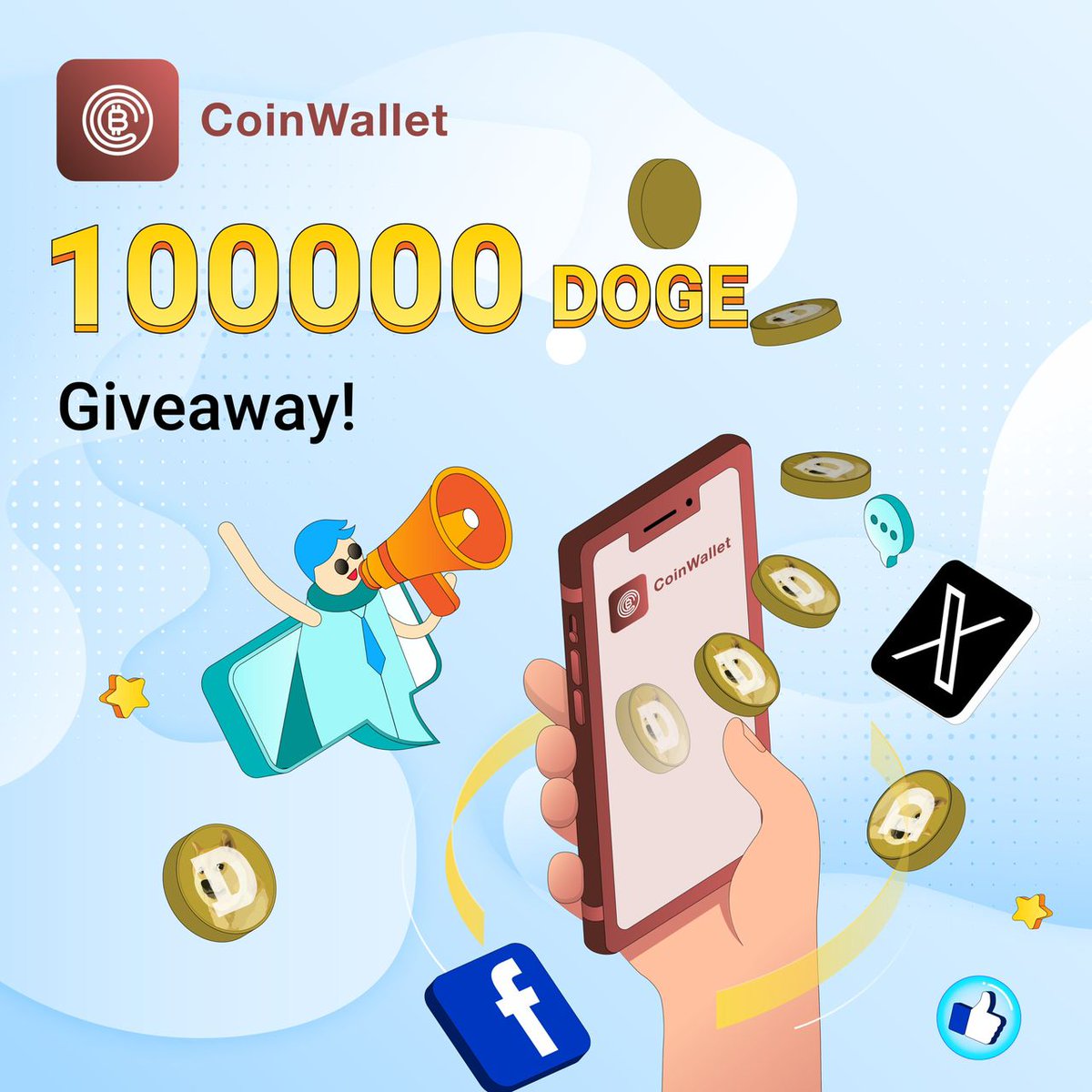 🚀🐕 CoinsDo DOGE Giveaway Extravaganza! 🐕🚀

Hey Crypto Enthusiasts! We’re thrilled to announce our DOGE-tastic Giveaway! Ready to fuel your crypto journey? Here’s your chance to win DOGE coins with a few simple steps!

🌟 Win 10 DOGE 🌟

1. Follow us on Twitter
2. Retweet this