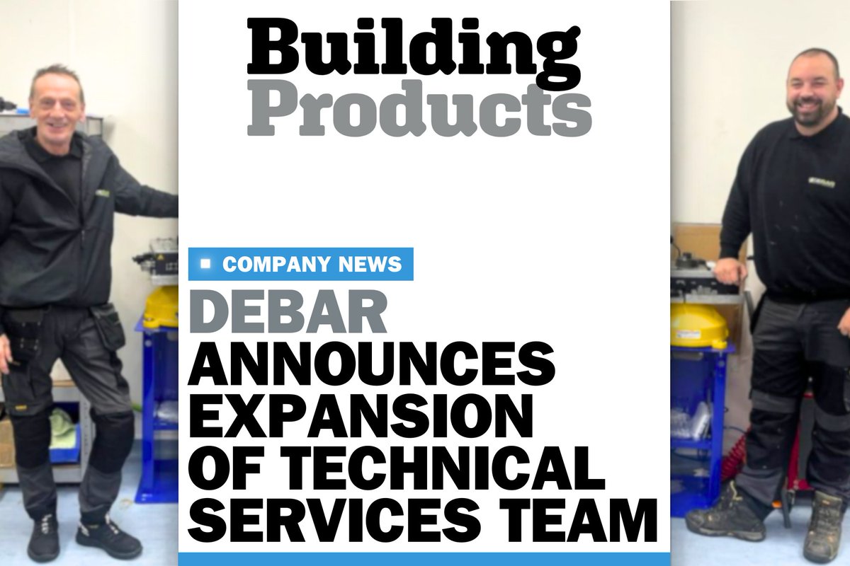 🆕 Debar, leading bi-fold hardware manufacturer, has expanded its Technical Services team in a bid to deliver more training and on-site assistance to its dedicated customers.

READ: buildingproducts.co.uk/debar-announce…