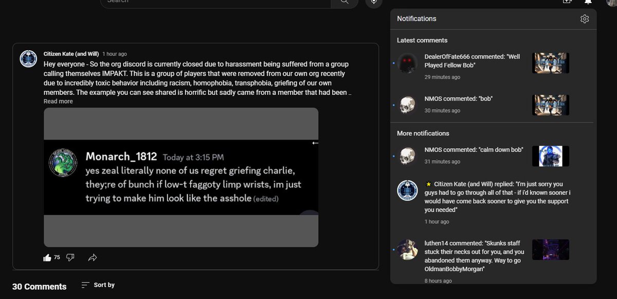 oldmanjohnny_sc's tweet photo. ..and so it begins..well continues really :)

Sooo it was Taskforce Charlie that was targeted by a small group of individuals that had joined the Skunks under disingenuous pretense of helping grow our PVP community.

The harassment of anyone in Skunks that didn't share their world view started almost immediately and Charlie was a massive blocker to their attitude.

Charlie, my beloved team, is built on solid principles that we respect the dignity of the individual. We ended up being a natural opposition to their hostility towards others in the org and they despised us for that alone.

It was coming after my people, and targeting the most vulnerable, that pushed it over the line. The only thing we asked of them was to be respectful and to show good sportsmanship towards fellow org members.

The irony of it all is I had almost nothing to do with their eventual downfall, it was people in their own circle that brought it all to light and he fled the Skunks like a coward.

In the end, they failed even in their attempt to sow disharmony among the Skunks. If anything, their actions have now brought the teams closer together, with even deeper levels of respect and gratitude than before.

I will say this on the subject for now, and I may or may not do a video on the subject matter, that you cannot build a solid foundation on disingenuous and disrespectful principles, it will always fail in the end as it does not produce a sustainable vision of the future that people want to be a part of.

Katie's post: https://t.co/uzfkYD1pcs

p.s. Katie has been wonderful with her support through out the entire affair and now are getting the bulk of this groups attention because of that, things will sort themselves out over time as the key stakeholders still respect and value each other. 

p.p.s I'm the guy he is trying to make look like an asshole...and holy fuck did that not work out well for him 😂😂😂

@Galaxt1ka @Gallaghero7_uwu @itsdtox @ARCVR1 @elliot_maltby @RobertsSpaceInd @missgabiz @SmashleyTwitch @6lasphemous @SaltEMike @TheDarkLawTV @SpaceTomatoGG @space_cutlet @TheMoistNoodle @XeroState @jakeacappella @_johncrewe @SandiRoberts42 @papa_freedum @Croncy1 @CrucianGaming