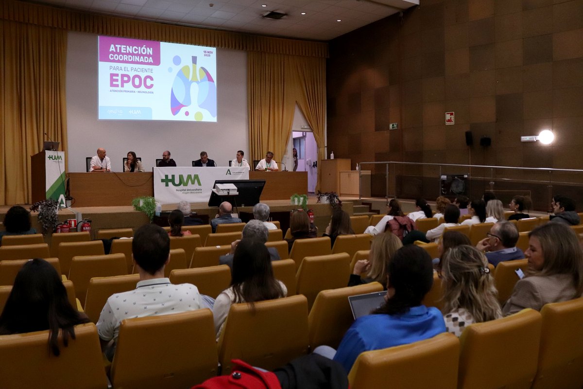 HUVMacarena's tweet photo. 👉Hoy se ha celebrado la Jornada sobre #EPOC, orientada a profesionales, organizada por @neumo_macarena. En la jornada se han tratado temas como las #Espirometrías en Centros de Salud y el aumento de mujeres con #EPOC , con mayor riesgo de exacerbación.

#diamundialepoc https://t.co/rbrJSKykWn