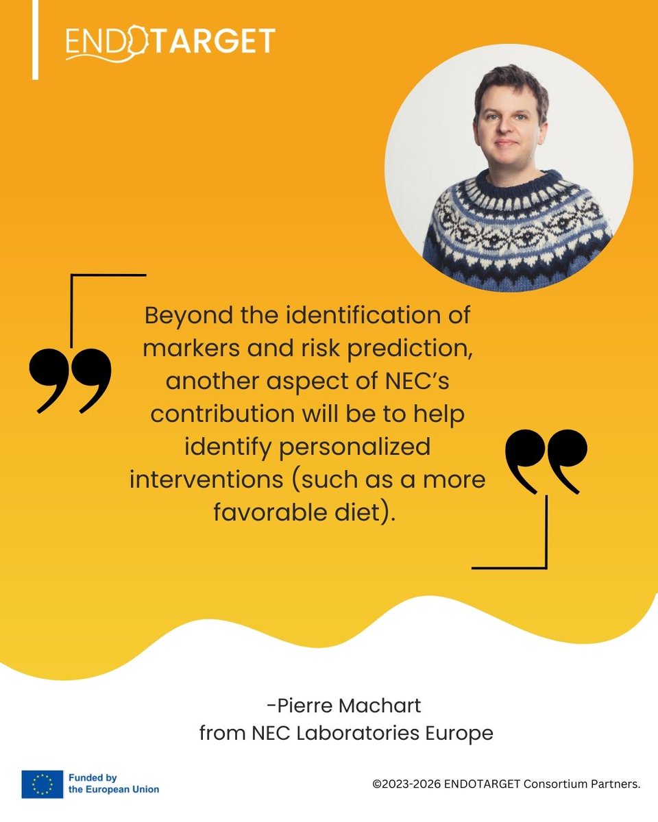 ENDOTARGET_EU's tweet image. 💡Meet our project partner @NEC Laboratories Europe&amp;amp; their role in @ENDOTARGET_EU. NEC, a #pioneer in using #computationalpipelines to develop #digitalhealthsolutions. We are excited to have such experts for developing a RD #riskpredictiontool. Check out: endotargetproject.eu/nec/