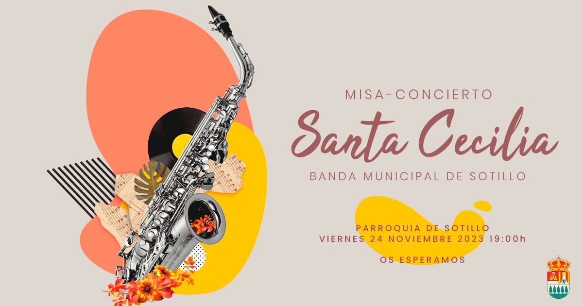 Llega noviembre y con este mes, nuestro 22. ¡Llega el día de Santa Cecilia! 

Este año, lo celebraremos el día 24 de noviembre a partir de las 19.00 horas en la parroquia de Sotillo.

¡Estáis todos invitados!