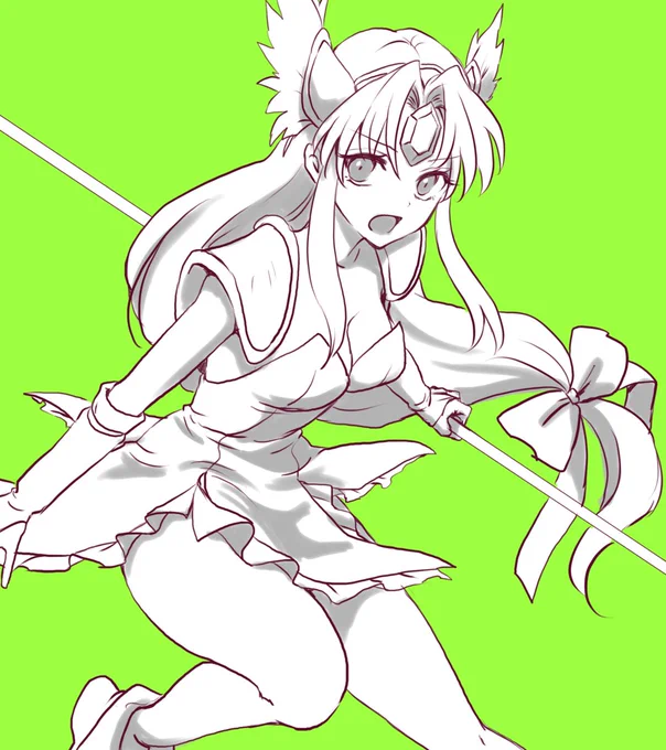 聖剣3のリースらくがき。資料見ないでも描けるくらい良く描いたキャラの1人。リメイク版は…途中で止まってるw #聖剣伝説3 #リドローOK  