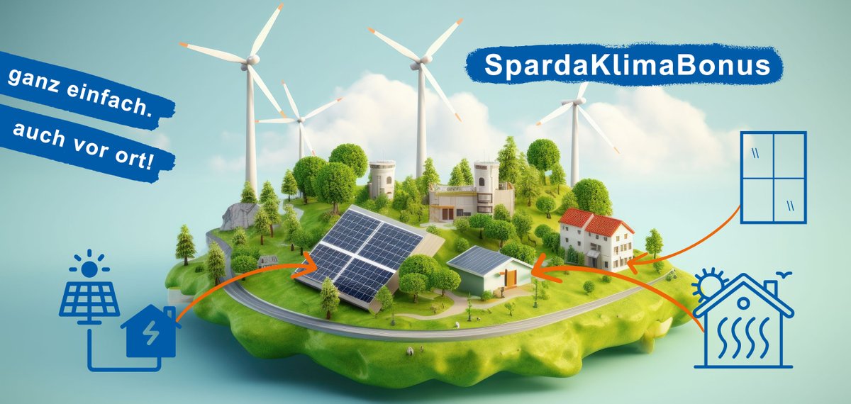 Das SpardaModernsierungsdarlehen gibt es jetzt auch mit SpardaKlimaBonus. Cashback bis zu 500 Euro direkt aufs Konto. Jetzt informieren! sparda-modernisierungsdarlehen.de #wärmepumpe #heizung #fenster #dämmung #renovieren #modernisieren #SpardaHessen #MeineBankMachtFreude