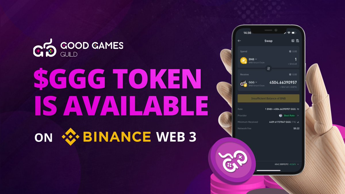 🌐 $GGG Token Now Live on Binance Web3 🚀 $GGG is officially available on Binance Web3. Dive into seamless trading experiences and explore the future of decentralized finance. Trade now and be part of the next chapter! 🔥