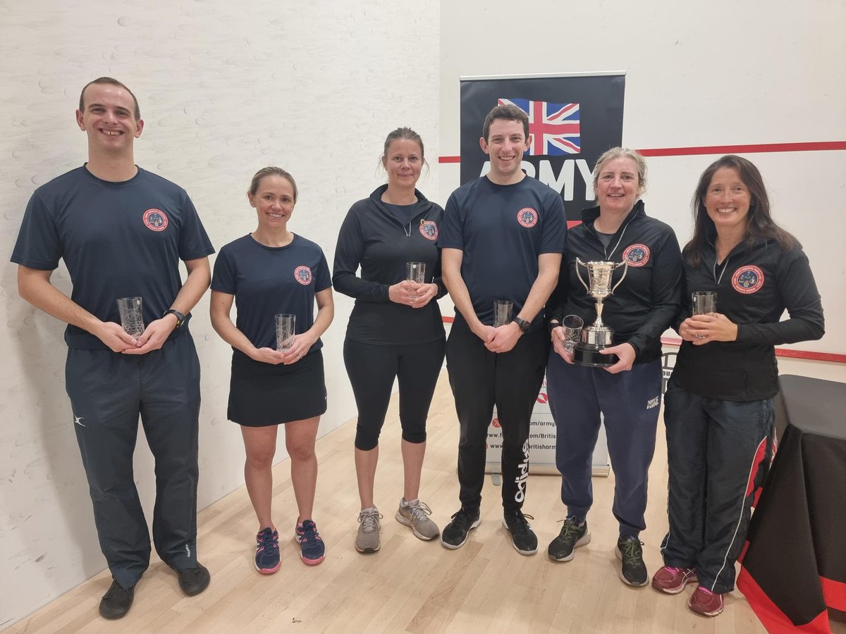 Lt Col Lamb has recently taken part in this year’s Army Inter Corps Squash Championships. This is the first time since this competition begun over 50+ years, they finished top of their Division and are now promoted to Division 1. @ArmySquash #Squash #BetheBest #ArmySports