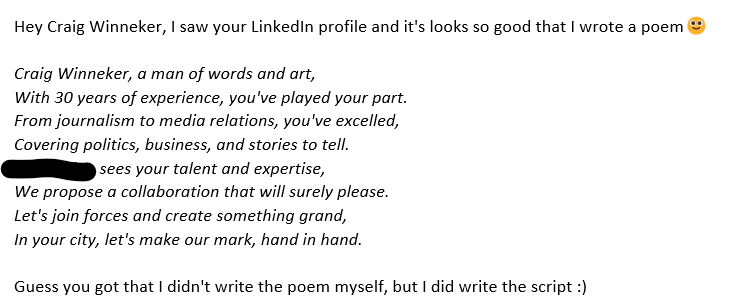 Proof that both AI and LinkedIn must be stopped 

cc <a href="/StateOfLinkedIn/">The State of LinkedIn</a>