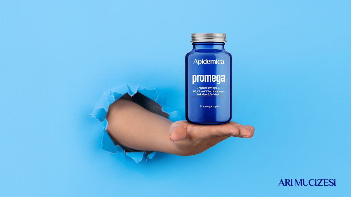 Değişen hava koşullarına karşı desteğiniz Arı Mucizesi’nden!

Omega3, Propolis, D3, K2 ve E vitaminiyle balık yağından çok daha fazlası, yumuşak kapsül formunda Promega’da seni bekliyor.

Arı Mucizesi ürünlerini eczacınızdan istemeyi unutmayın.

#arımucizesi #FaydasıİçindeSaklı