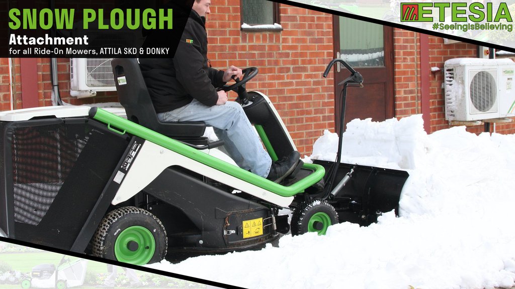 EtesiaUK's tweet photo. Are you prepared to clear snow this winter?
Turn your ride-on mower into a snow plough βοΈ
https://t.co/evC2DQmgFc
#etesia #allweather #snowplough https://t.co/24c8McFC7y