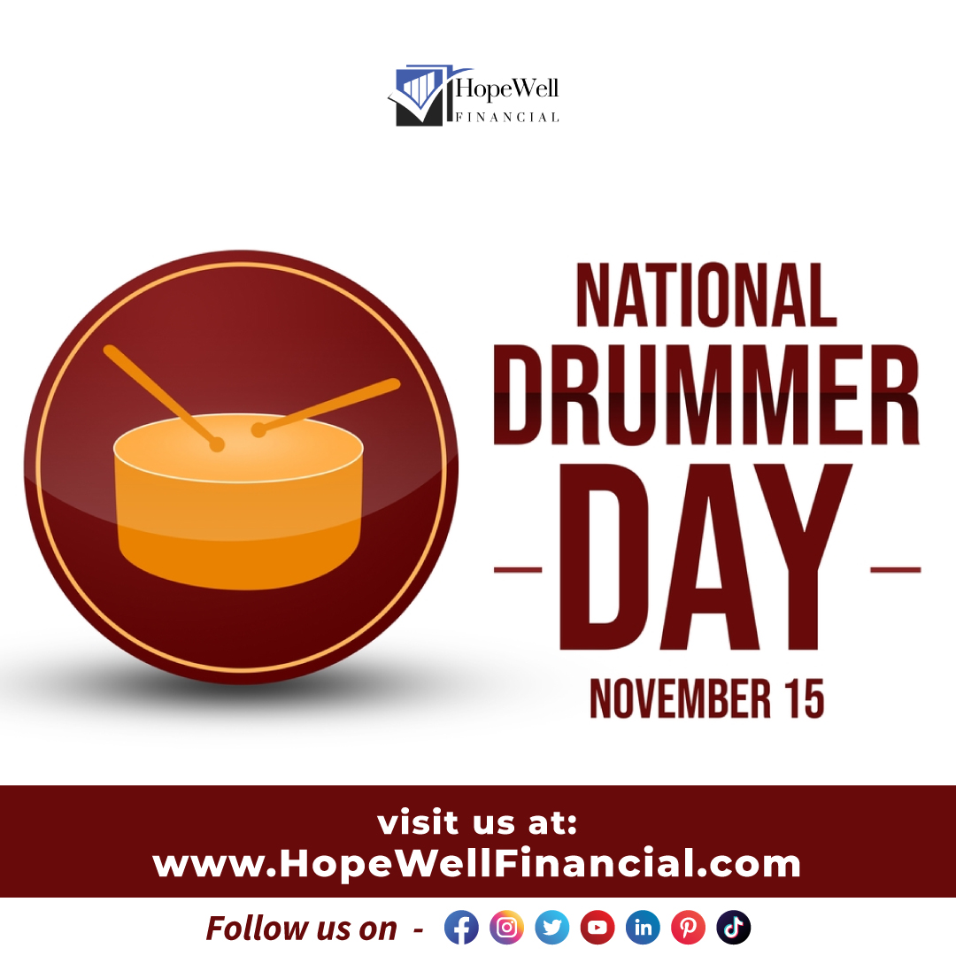 hopewellfinanci's tweet image. Marching to the beat of our own drums on National Drummer Day! Saluting the rhythm makers who add soul to our sound. 🥁🎶
Visit us at hopewellfinancial.com
Follow us on social media platforms
#HopewellFinancial #DrummerDay #BeatMasters #CenterStageBeats #DrummerStory