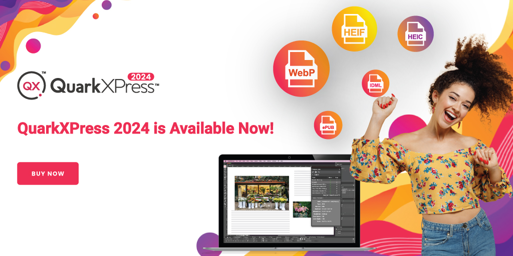 QuarkXPress's tweet image. We're delighted to announce the release of QuarkXPress 2024. Learn more. bit.ly/3u8yKqK

#QuarkXPress #PageLayout #DesktopPublishing #ContentDesign #GraphicDesign