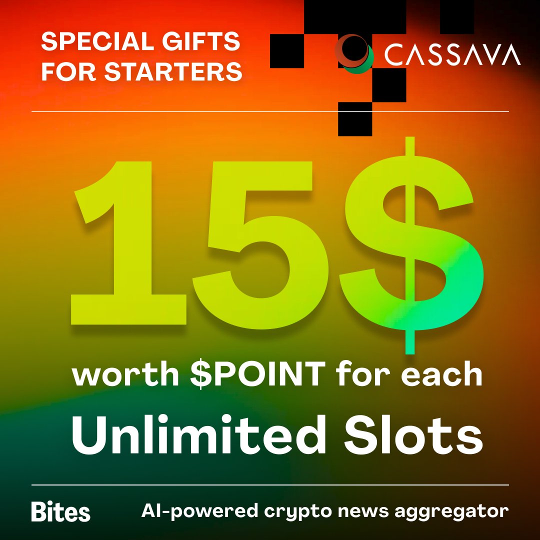 Oxalus_io's tweet image. Bites X @CassavaNetwork Massive GiveAway

👉 Join here: app.cassava.network/#/task/details…

🎁 Rewards: $15 each participant (unlimited slots) + seperated prize pool: 720.000 $CB for 900 winners who complete all tasks.  

#Crypto #Giveaway #News #aggregator #quest