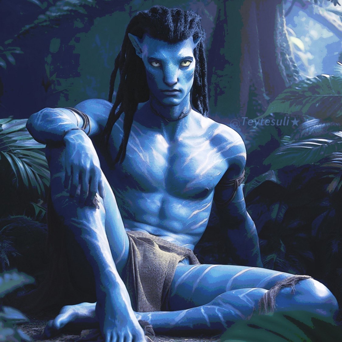 Teytesuli_'s tweet photo. Prueba de imagen final 

#jakesully #avatar #jakeavatar #AvatarTheWayOfWater #AVATAR2 https://t.co/4u4uILERQ0