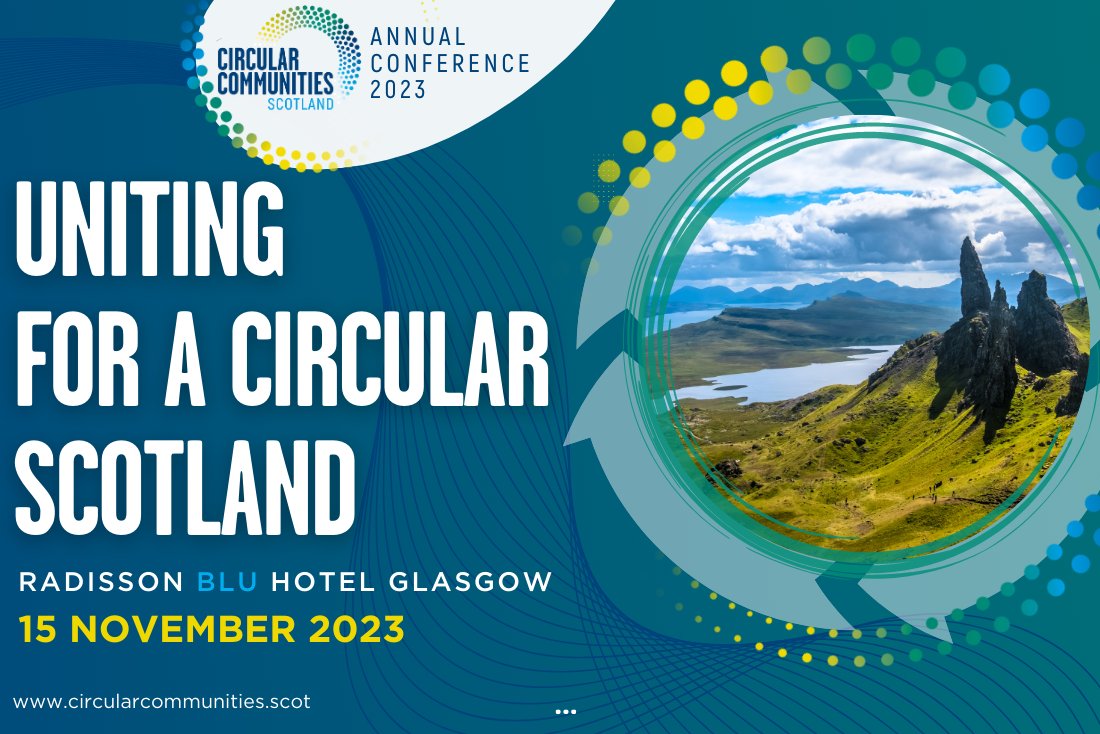 NIresourcesnet's tweet photo. Thrilled to be at the @circularcomscot conference today! We're looking forward to gathering valuable insights and innovative ideas that will inform our strategies at NIRN.  Here's to a day of inspiration and strengthening connections! https://t.co/muPBQ6aYAH