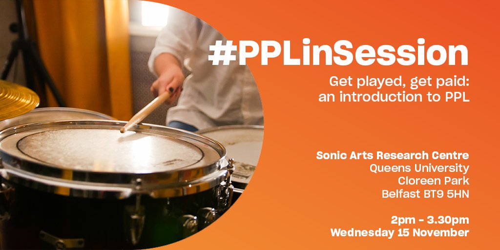 Join us today at @SARC for #PPLinSession as part of @SoundofBelfast from 2:00-3:30pm. Our free tutorial will cover PPL basics, international collections, account navigation, data management, and more. eventbrite.co.uk/e/pplinsession…